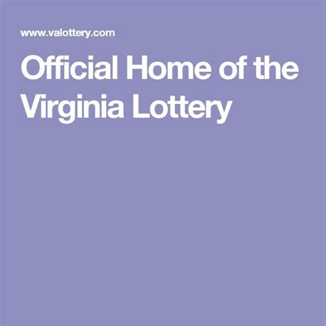 The results of the final January drawing are posted. . Official home of the virginia lottery